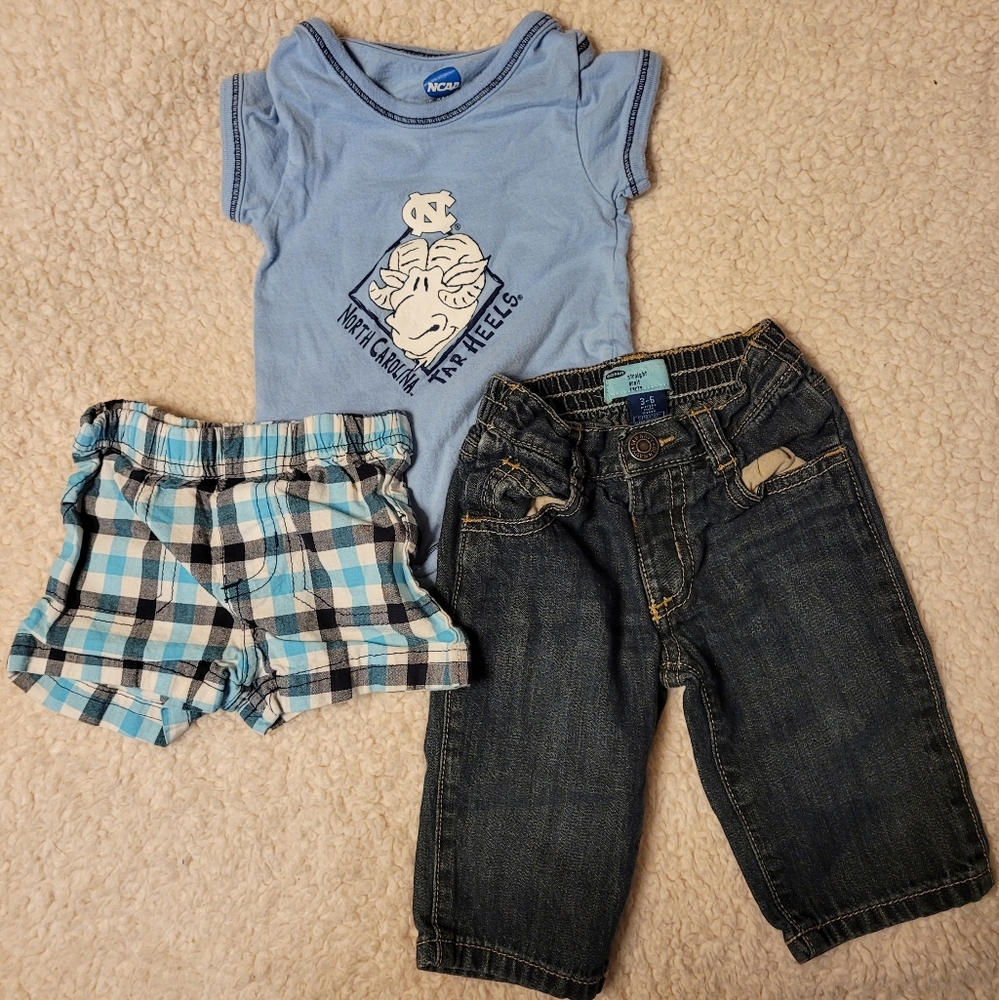 TAR HEELS 3 piece outfit